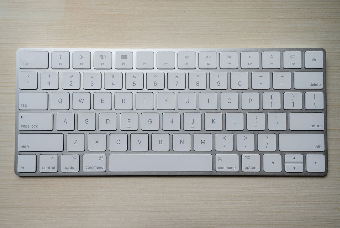 Mechanical keyboard on a desk