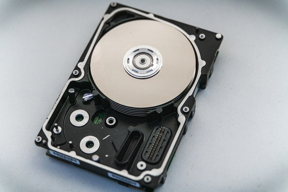 NVMe SSD drive on motherboard